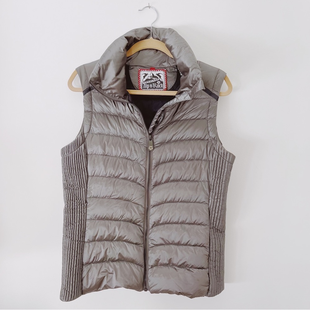 Alp-N-Rock Silver Puffer Vest - L